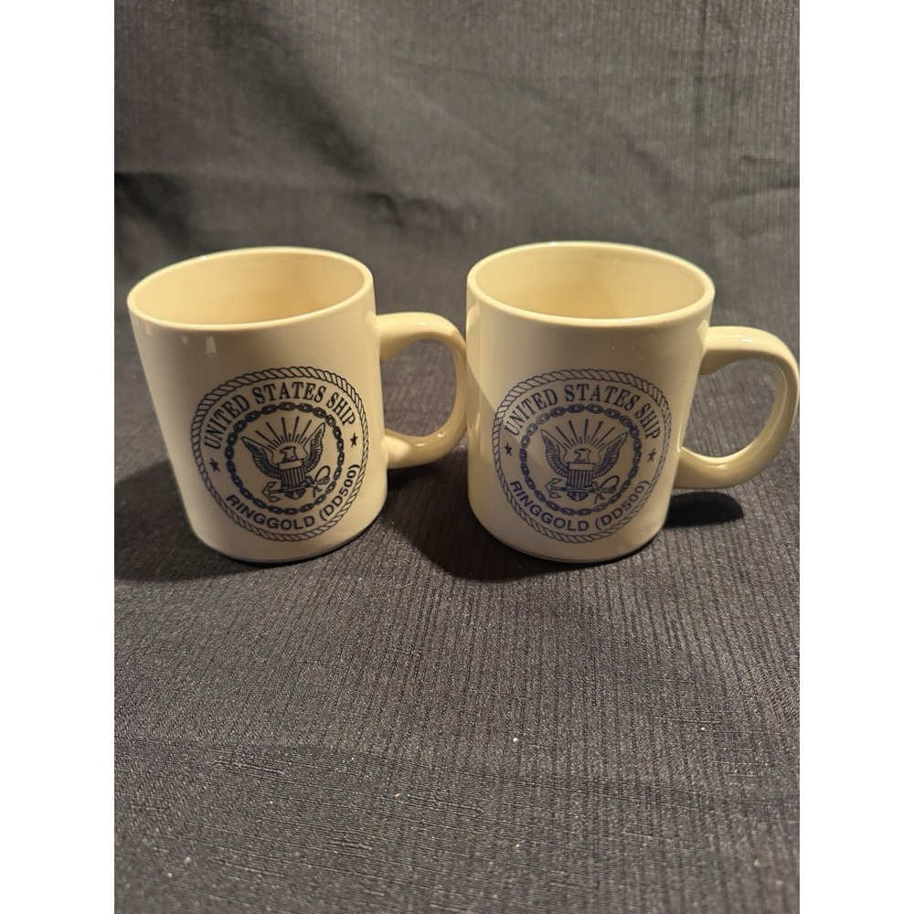 2-U.S.S. RINGGOLDDD-500Ith REUNIONLouisville, KYSept. 1992 Coffee Mugs US Navy